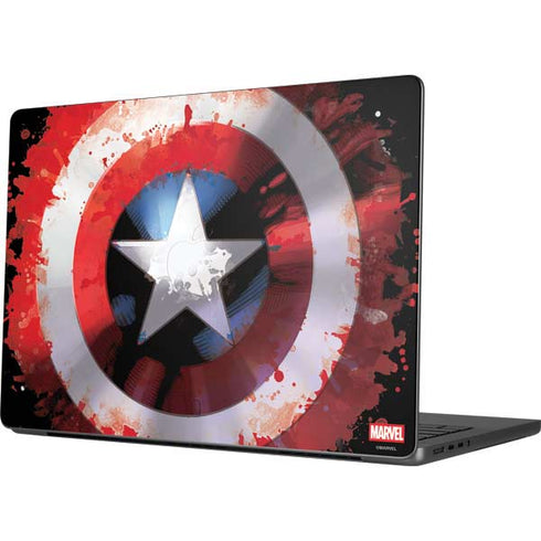Marvel Captain America  Star Shield MacBook Pro 14in (2021-24) Skin